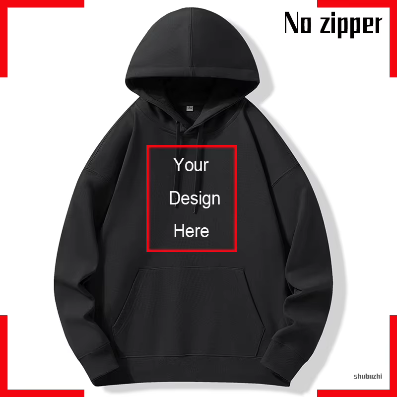 Sweat à capuche personnalisé pour homme marque votre design ici sweat à capuche à manches longues no