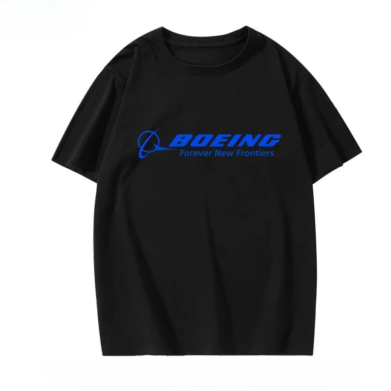 T-shirt Thème Avion BOEING 747 – Nouveauté Été 2026 en Coton pour Hommes et Femmes