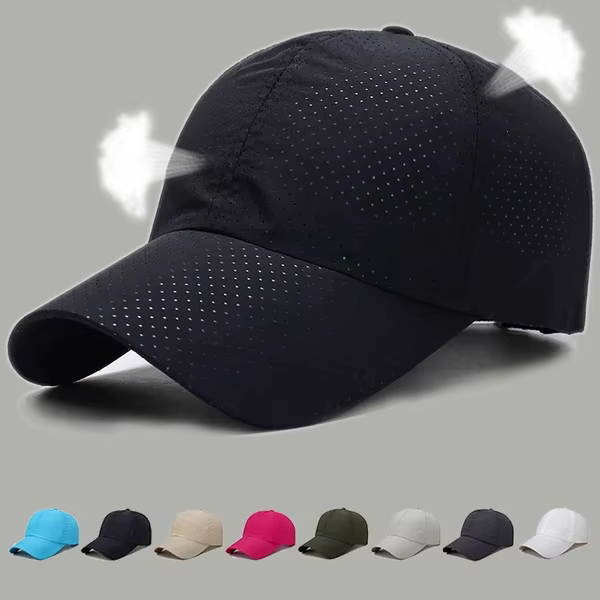 Casquette de Baseball en maille à séchage rapide pour hommes et femmes, chapeau de soleil, respirant
