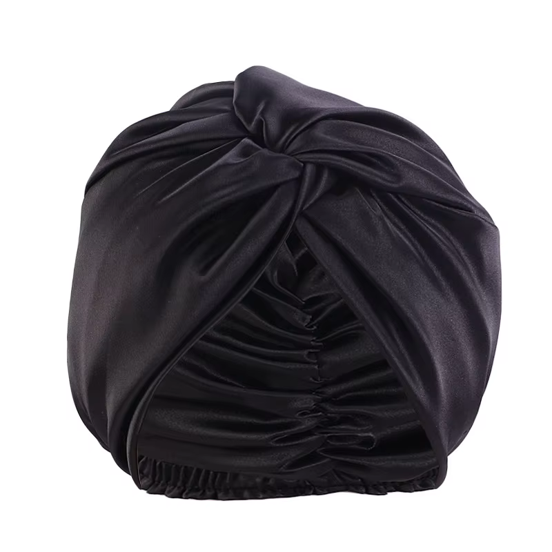 1 bonnet de beauté à nœud torsadé en fausse soie pour femme, confortable et respirant, adapté aux so