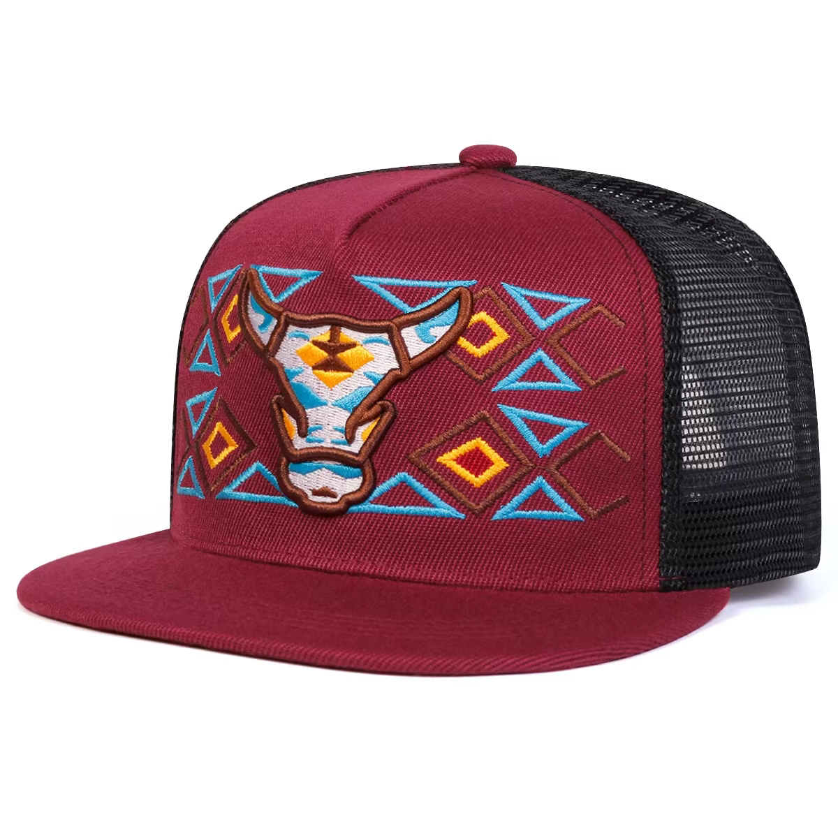 Casquettes de baseball unisexe avec broderie tête de bœuf, ajustables, décontractées, style hip-hop,