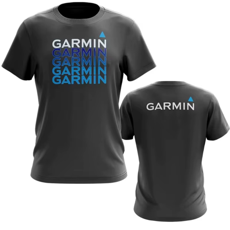 T-shirt en coton Garmin tendance pour homme, vêtements de sport pour homme, nouvelle collection été 