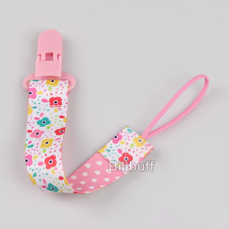 Accessoires pour bébé, produits pour nouveau-nés, Clip de sucette en toile de jute, fleur, chaîne An