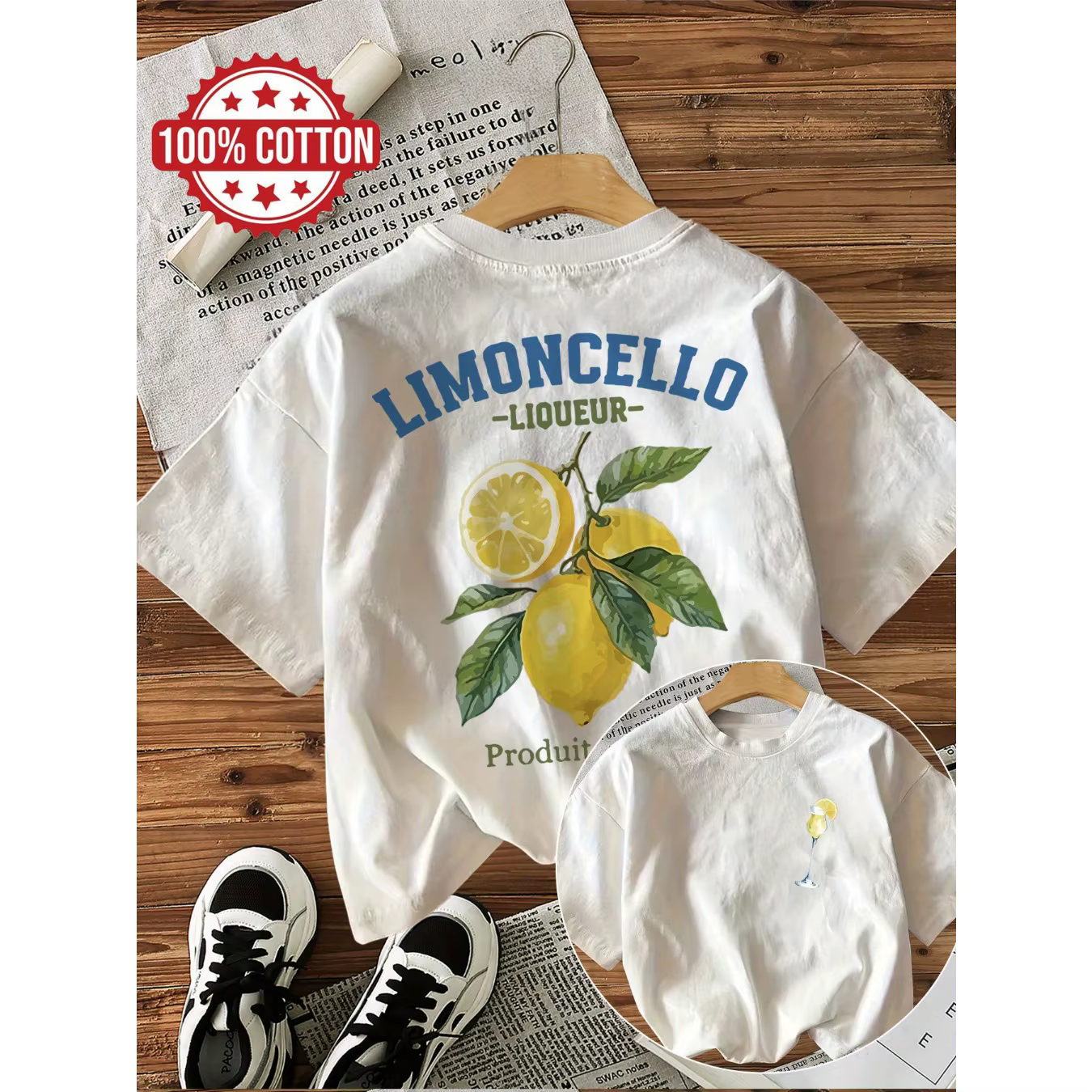 Lâche Limoncello Liqueur 100% coton Y2k T-Shirts femme drôle T-Shirts Egirl mode coréenne graphique 