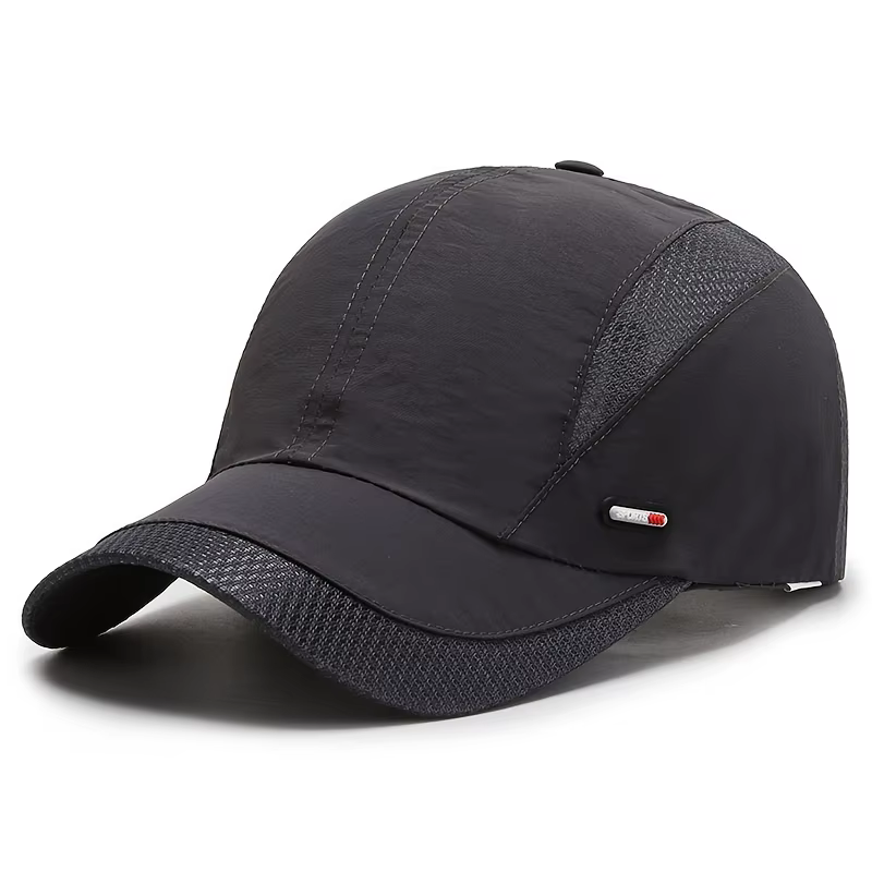 Casquette de baseball de sport pour hommes, casquette à visière à séchage rapide, en maille respiran