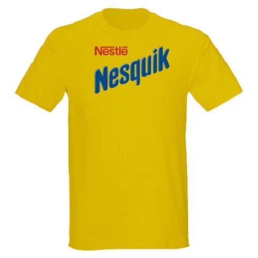 T-shirt Nesquik au chocolat, luxe haut de gamme, unisexe, tendance Y2K, été 2025, vente flash