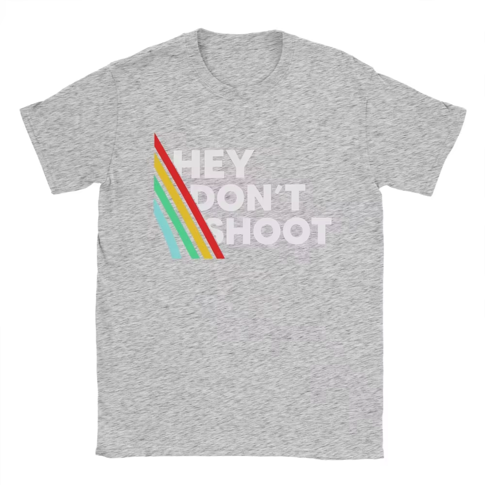 T-shirt Arc Raiders Hey Don't Shoot, T-shirts Hip Hop d'été pour homme et femme, en coton, col rond,