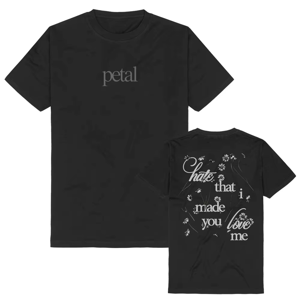 T-shirt « Hate That I Made You Love Me » avec design de l'album Ariana Grande Petal, T-shirt graphiq