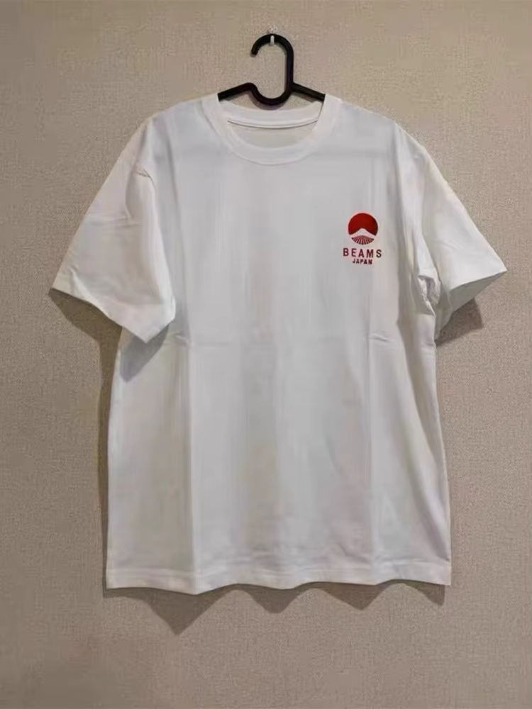 Japon Mont Fuji imprimé ample hommes et femmes une pièce à manches courtes T-shirt (coton) été décon