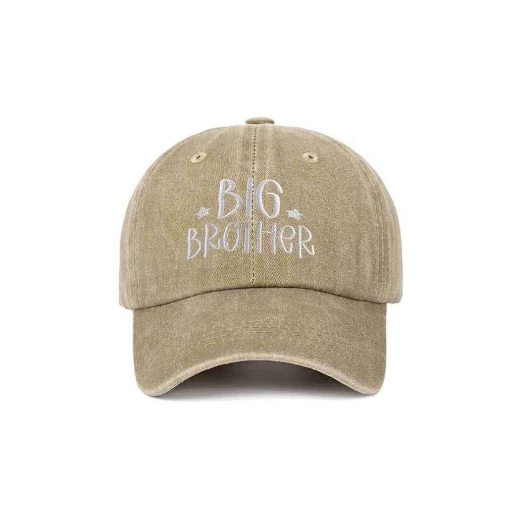 Casquettes de baseball ajustables en coton lavé style vintage pour frères et sœurs, respirantes, cad