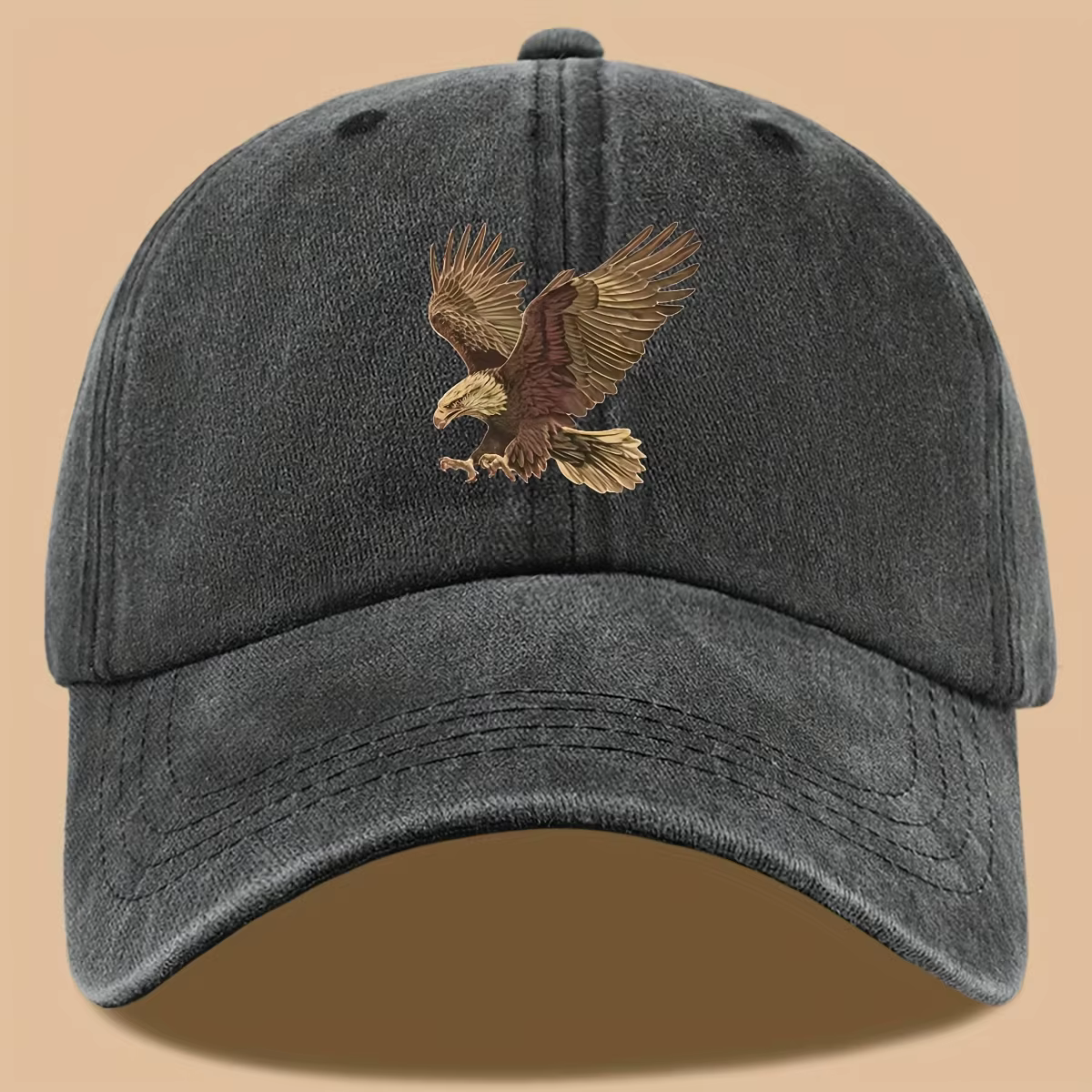 Casquette de baseball à imprimé aigle, réglable pour hommes et femmes, adaptée à la randonnée, à la 