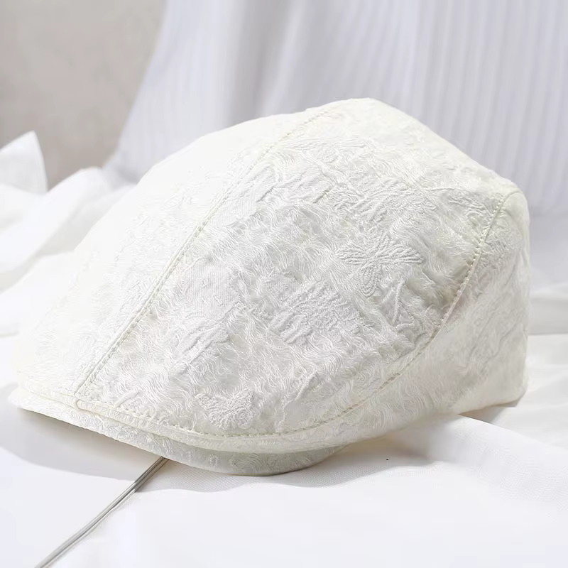 Casquette American Vintage à visière, grande taille, effet amincissant pour le visage, style béret f