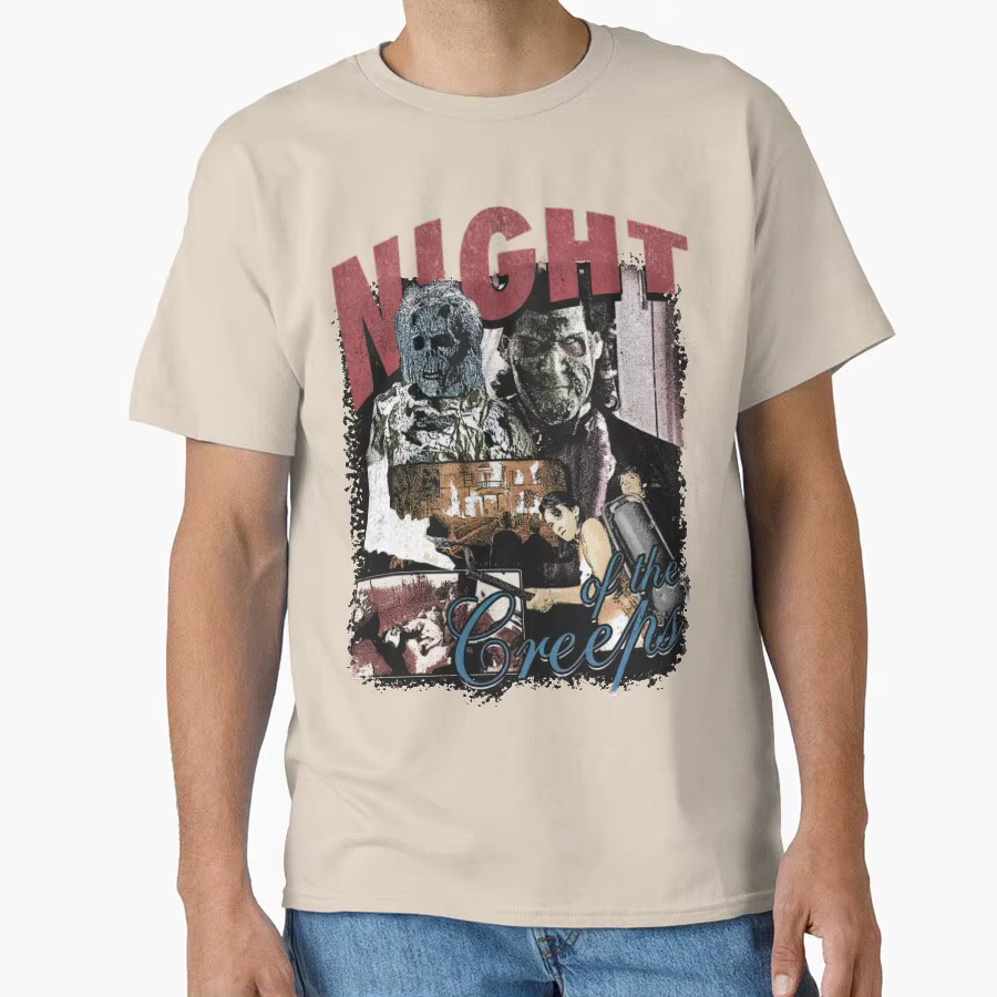 Nuit des crêpes culte années 80 films d'horreur vintage t-shirt pour hommes grande taille hauts pour