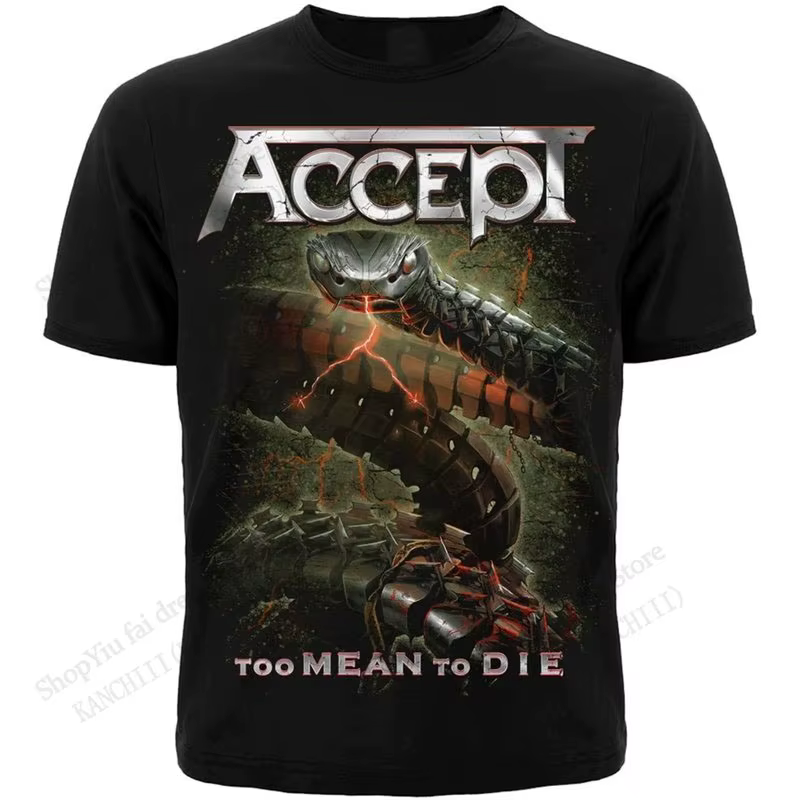 Nouveau accepter Rock Band Tour impression 3d T-shirt hommes femmes mode grande taille Hip Hop hauts
