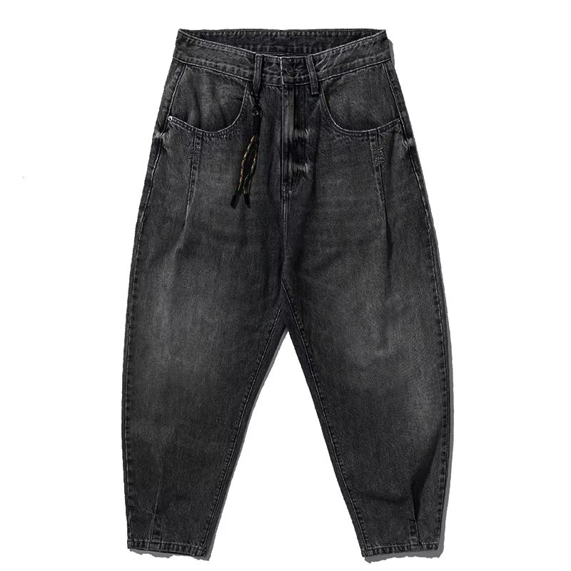 Pantalon Cargo en Denim pour hommes, Vintage américain, haute qualité, vêtements Streetwear, ample, 