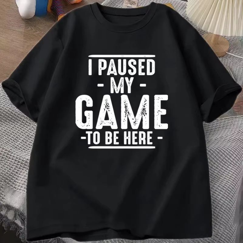 T-shirt décontracté pour hommes, humoristique, pour les amateurs de jeux vidéo, cadeau pour la fête 