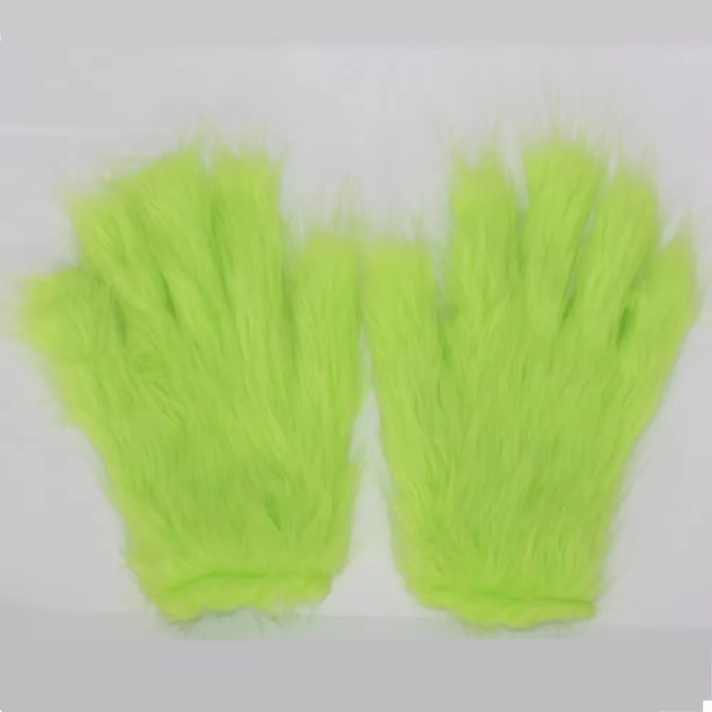 Costume de Cosplay de monstre Grinch en fourrure verte de noël, Costumes de jeu de rôle d'halloween,