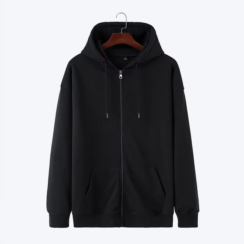 Sweats à capuche à manches longues avec fermeture éclair pour hommes et femmes, sweat à capuche Smil
