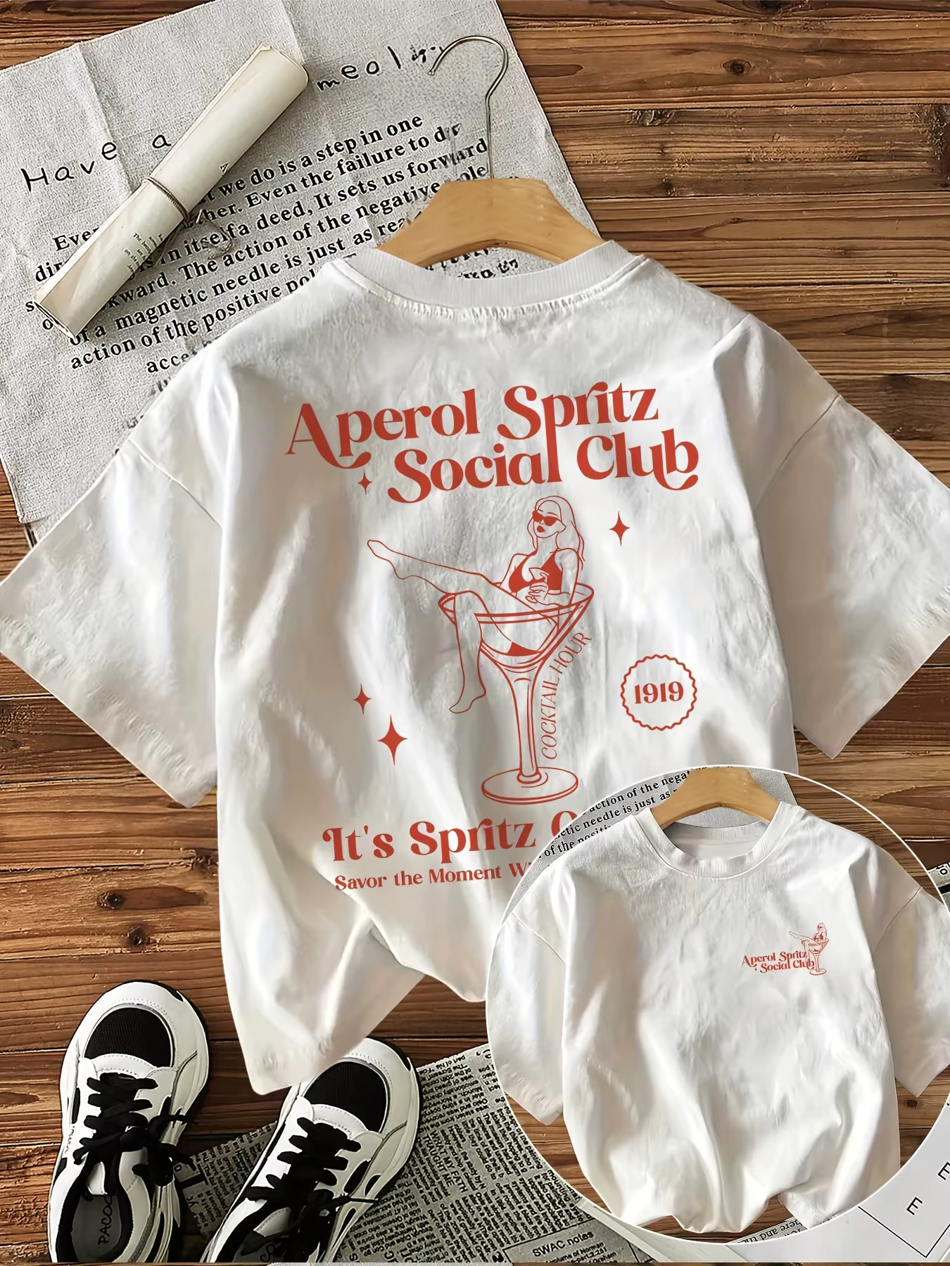 100 #   T-Shirt graphique en coton pour femmes, haut décontracté à col rond avec imprimé Alphabet, m