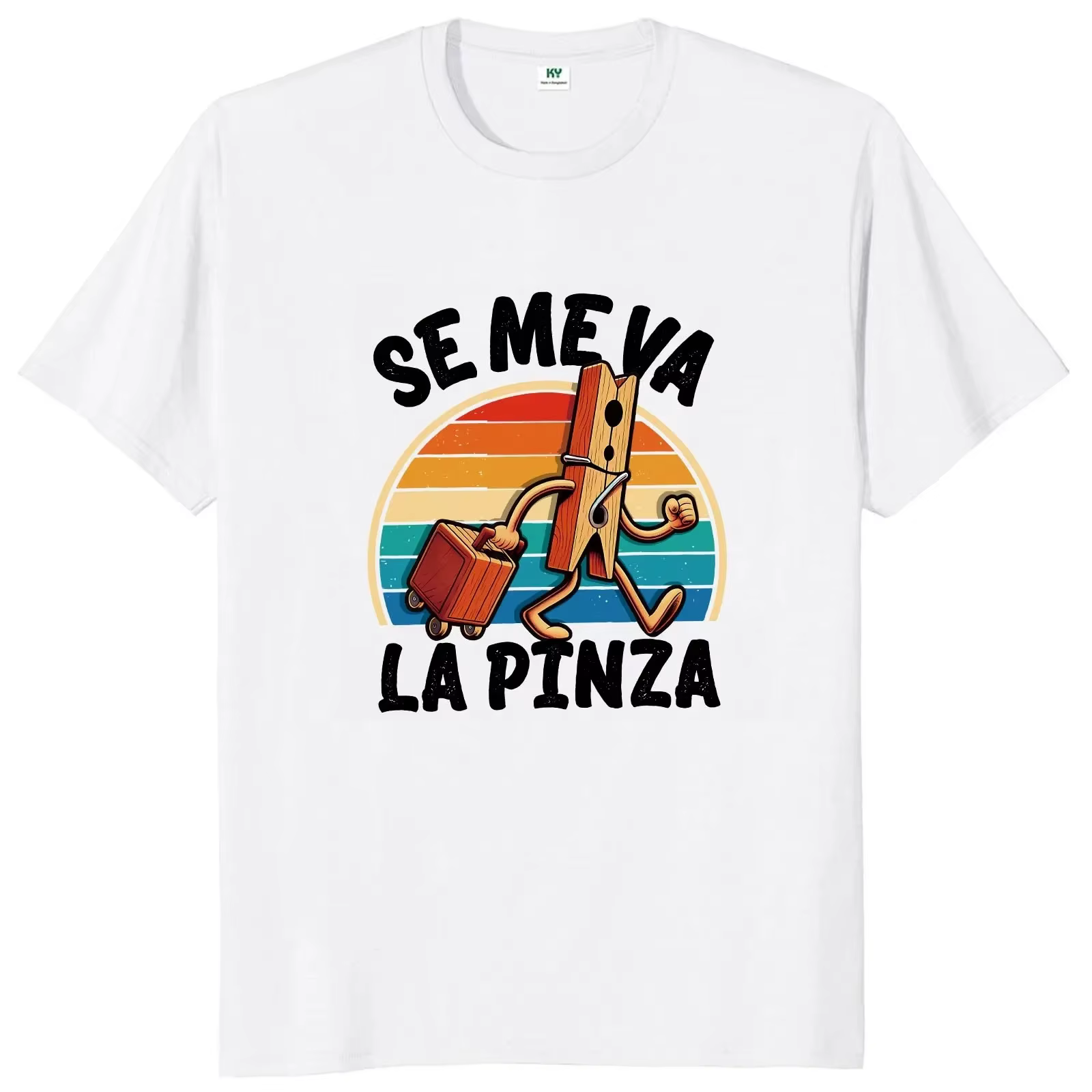 Se Me Va La Pinza T-shirt drôle blagues espagnoles Y2k Vintage T-shirt pour hommes femmes doux unise