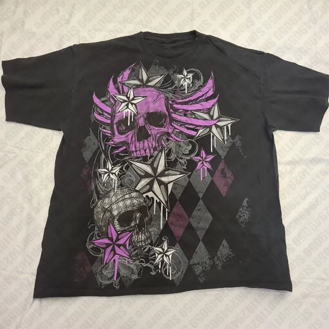 T-shirt Trashy Y2k Kitty Kpop, vêtements vintage des années 90 pour femmes, hauts des années 2000, v