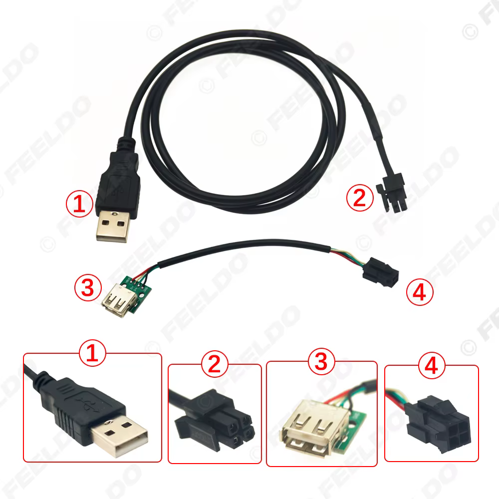 Kits de câbles de retenue USB pour voiture, accessoire pour véhicule Volkswagen Transporter T6 2016-