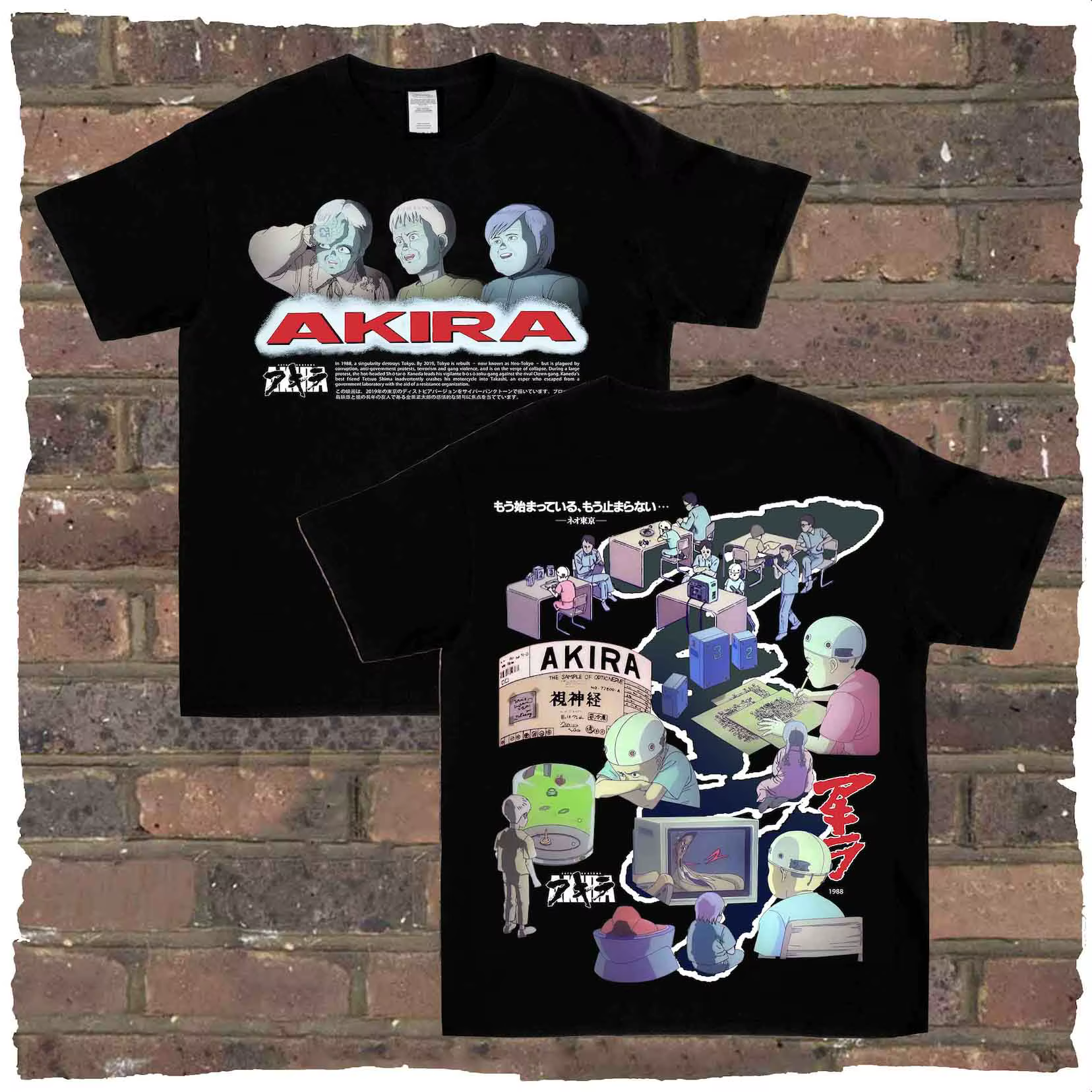 T-shirt Akira Good for Health pour hommes et femmes, surdimensionné, style Y2K, vintage, avec motif 