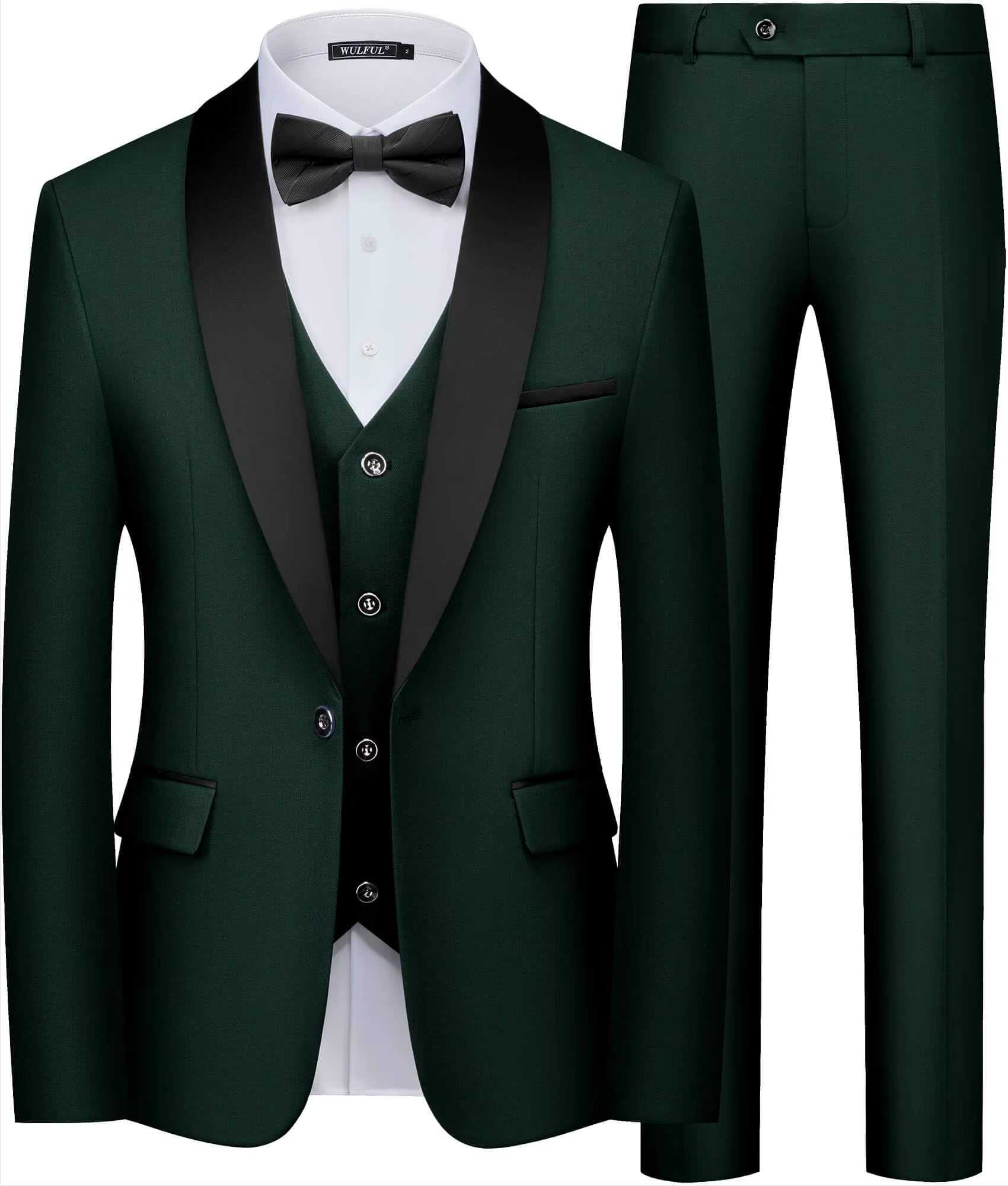 Costume noir pour hommes, ensemble trois pièces pour fête de mariage, grande taille, Blazer, manteau
