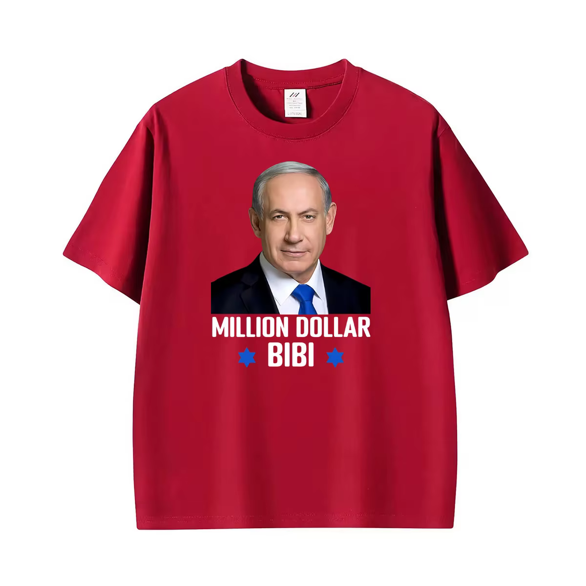 T-shirt vintage à manches courtes pour hommes, surdimensionné, avec inscription « Million Dollar Bib