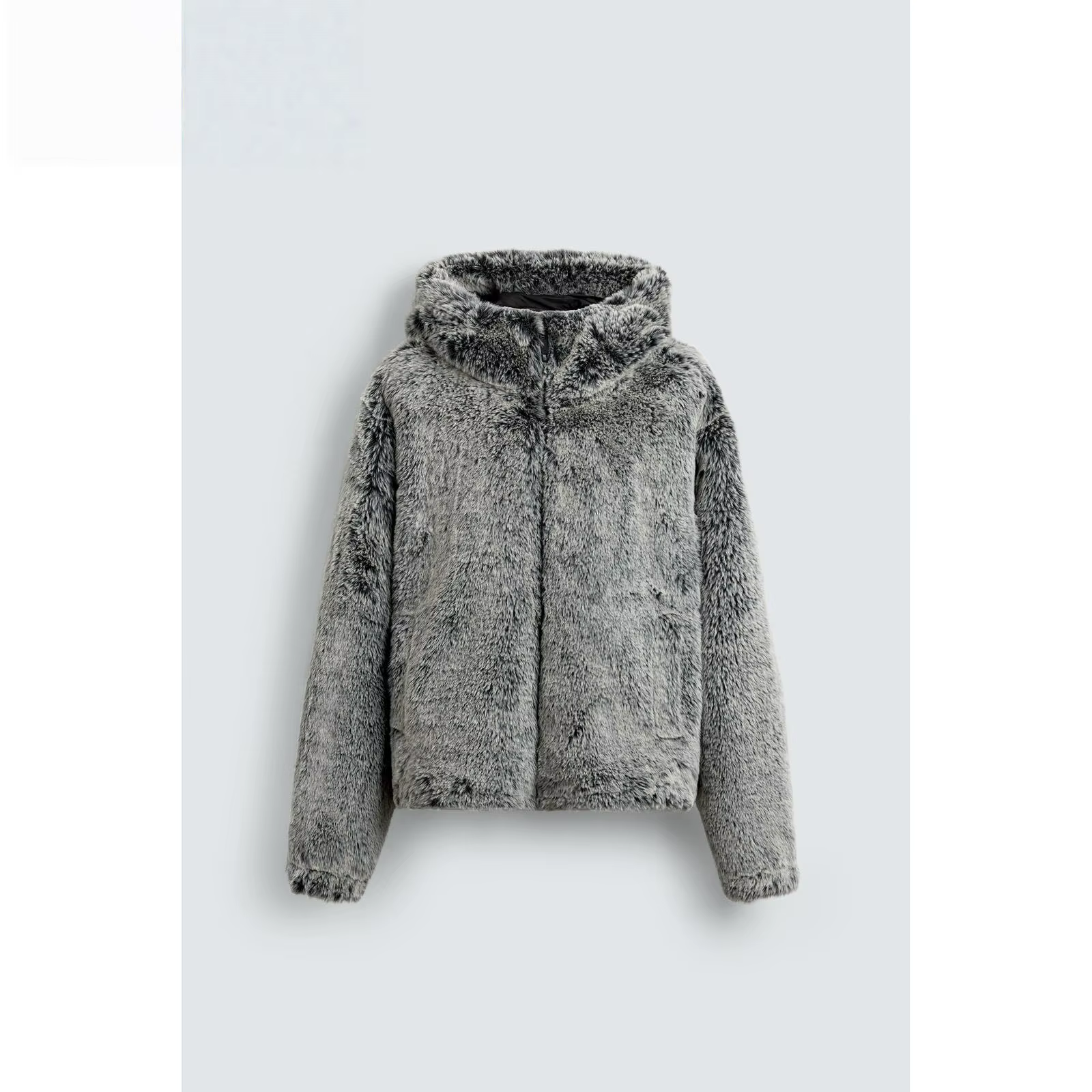 Manteau de luxe en fausse fourrure pour hommes, veste chaude d'hiver à capuche coupe-vent, Parkas th
