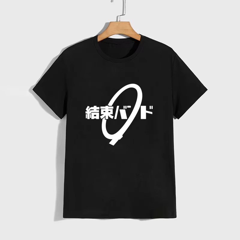 Haute qualité pur coton T-shirt Kessoku bande impression T-shirt hommes femmes quotidien décontracté