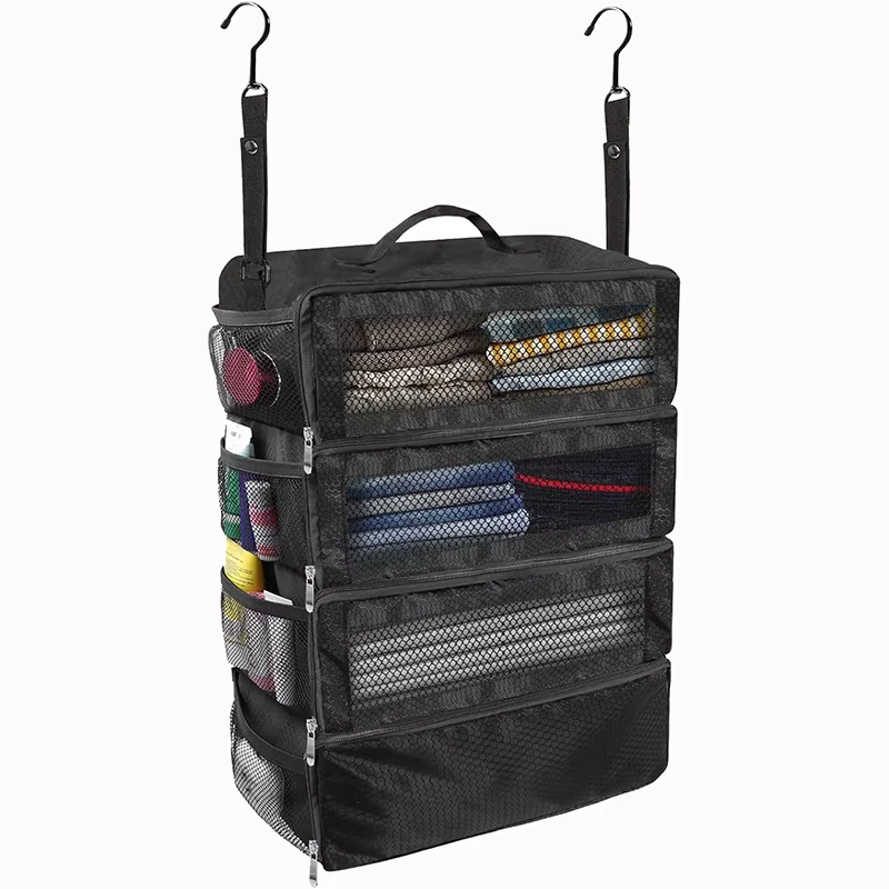 Organisateur de valise, organisateurs de bagages de voyage, étagère suspendue, petits compartiments 