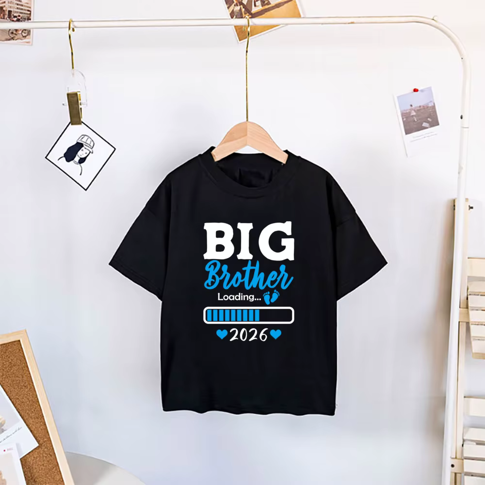 Big Brother Est 2026 imprimer enfants chemises nouveau bébé annonce vêtements grand frère T-shirt bé
