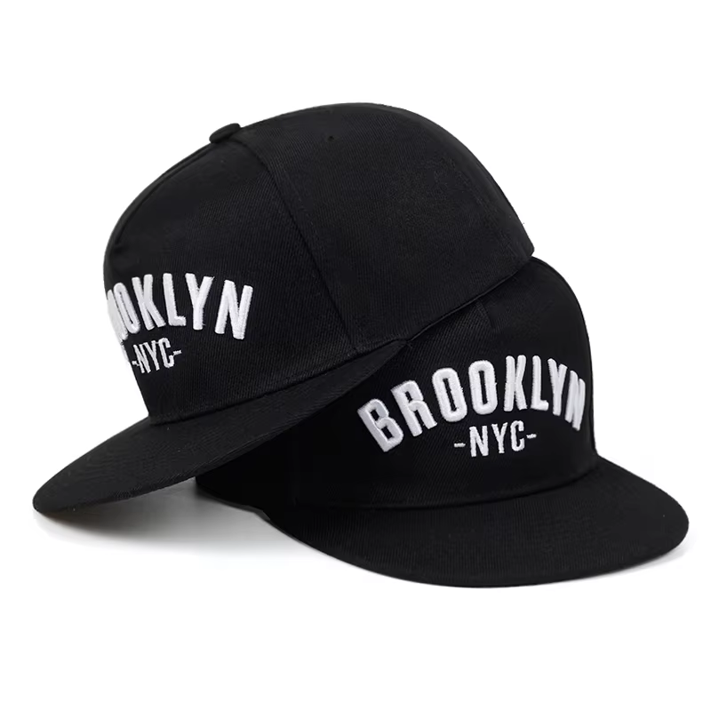 Casquette snapback brodée avec la lettre BROOKLYN pour hommes, chapeau en coton ajustable, chapeaux 