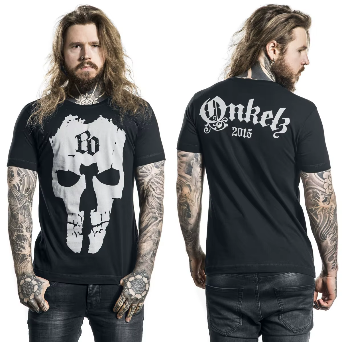 T-shirt en coton graphique Böhse Onkelz unisexe, manches courtes, tendance, de marque, de luxe, déco