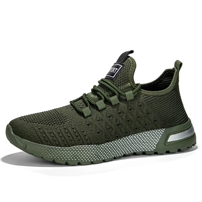 Chaussures de course légères et respirantes pour hommes, baskets de sport tendance à lacets, confort