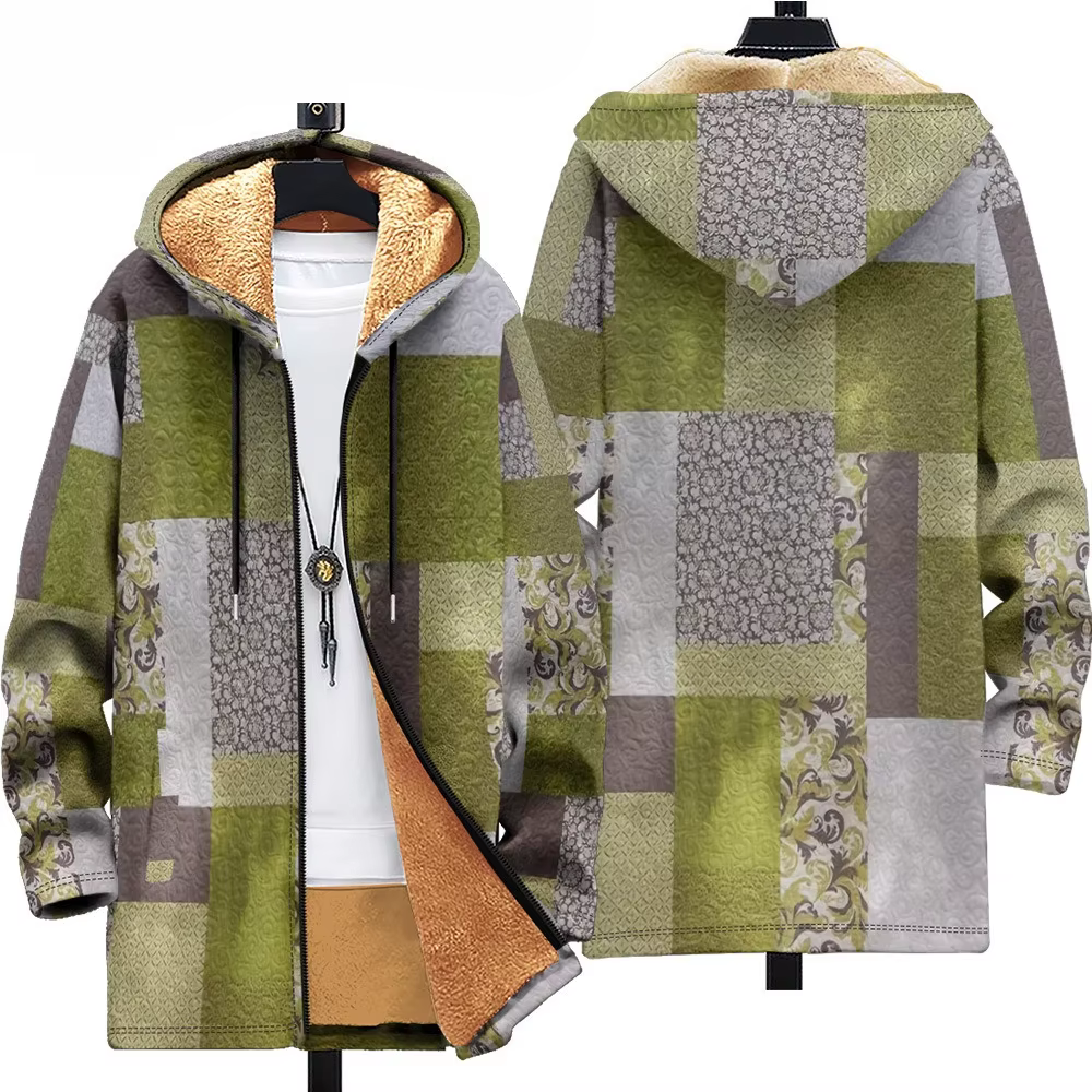 Veste unisexe imprimée Aztèques rétro, cardigans pour hommes, optique en peluche, art abstrait, foul