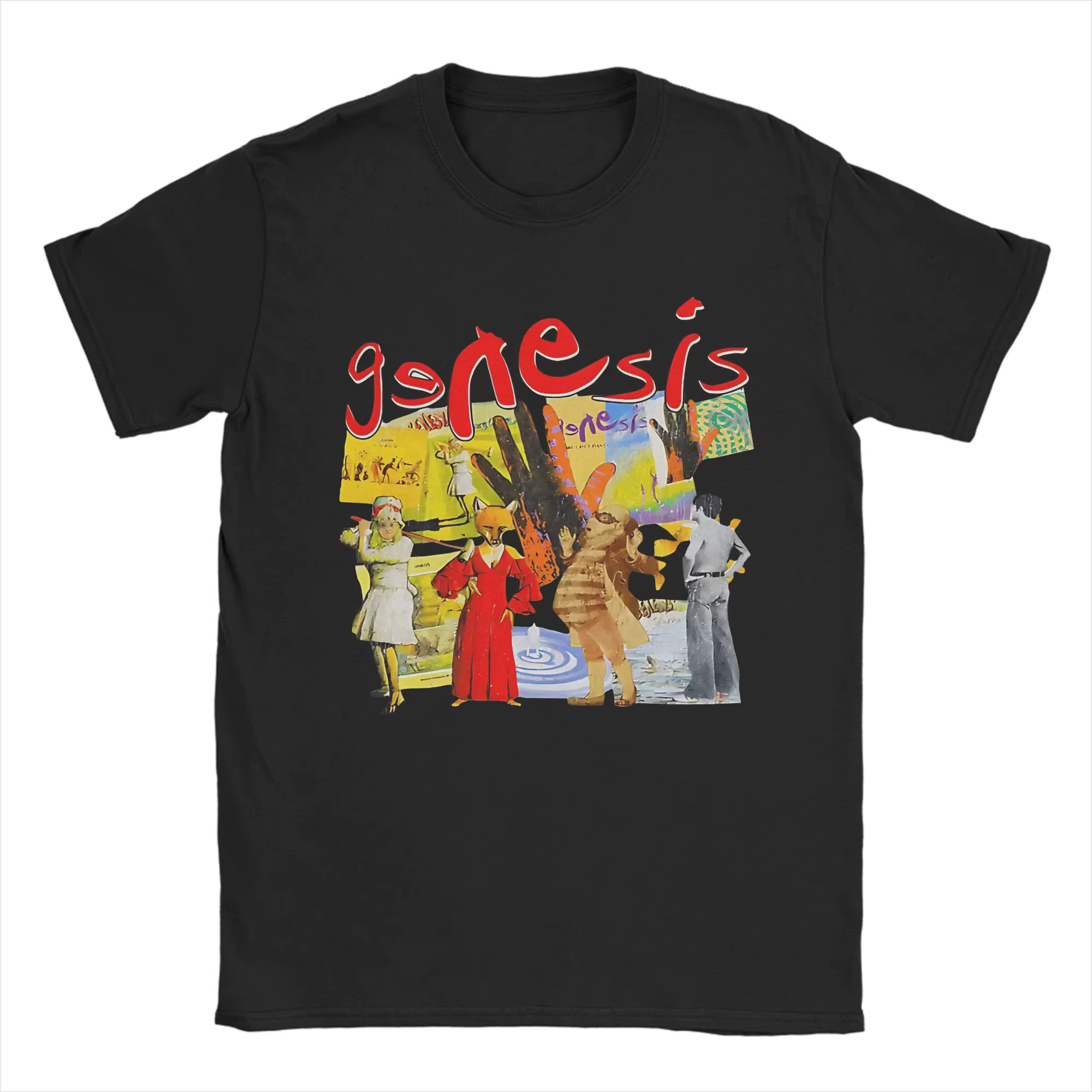 Genesis Band T-shirt pour homme, à la mode, à manches courtes, col rond, 100% coton, idée cadeau