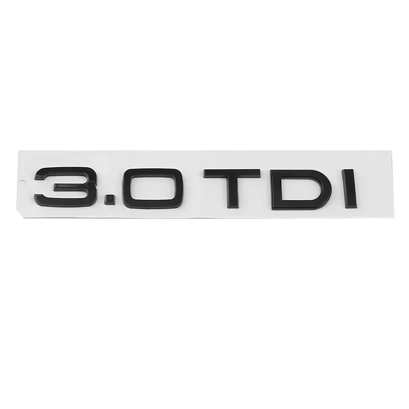 Lettres de coffre arrière 3D ABS 2.0 3.0 TDI, logo, emblème, autocollant pour Audi Q2 Q3 Q5 Q7 A1 A3