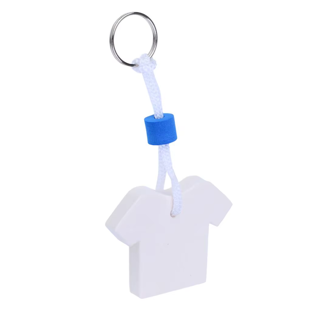 Porte-clés flottant pour la pêche en mer, forme d'ancre, bleu, sports nautiques, canoë, bateaux pneu
