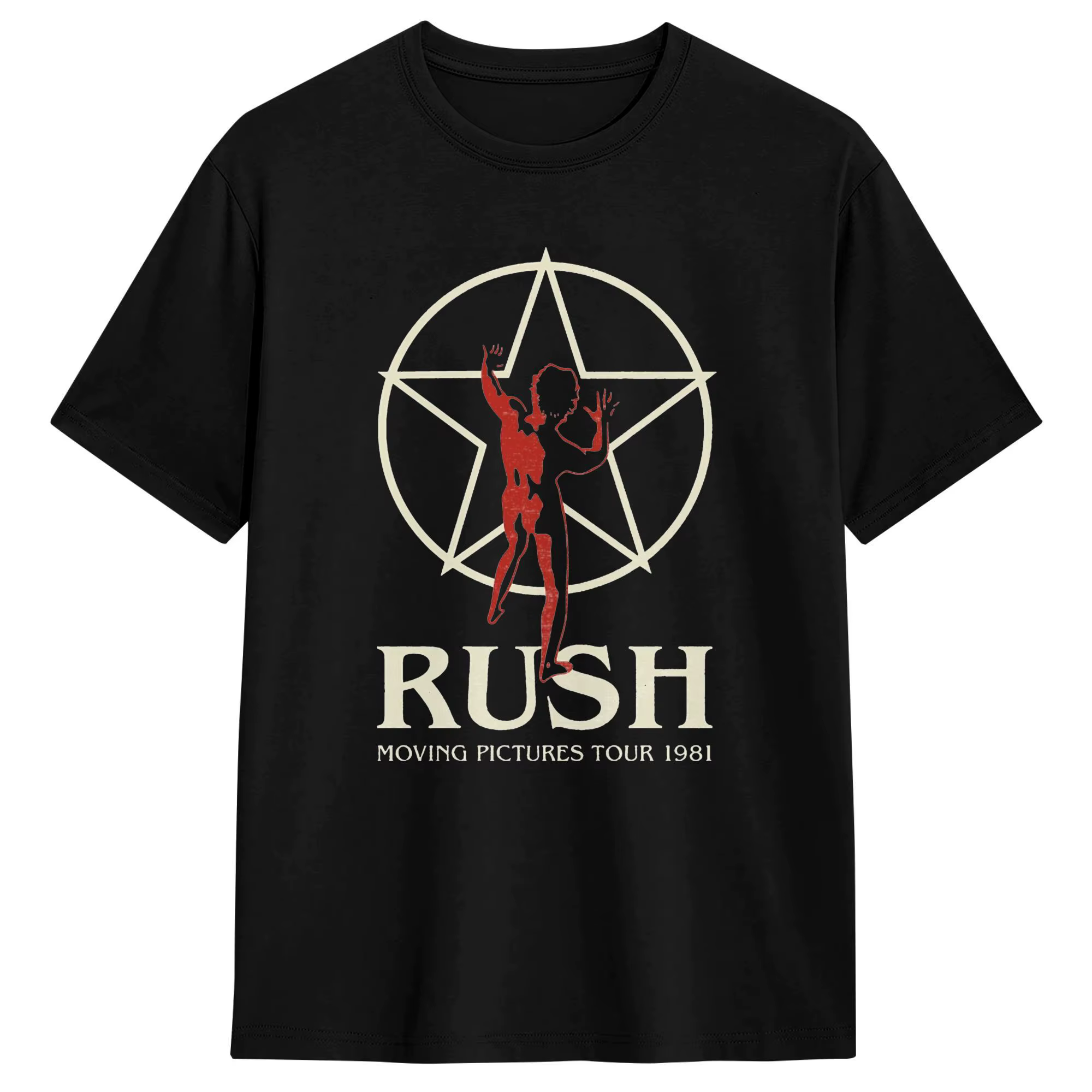 Rush Rock     T-shirt de la tournée des Beatles 1981 pour hommes et femmes, haut en coton, esthétiqu