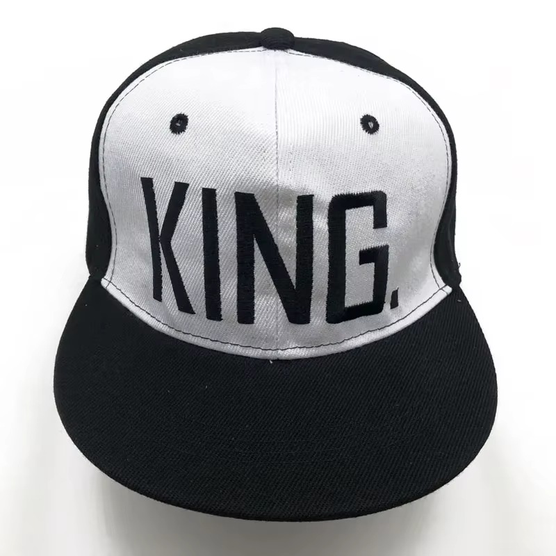 Casquette de baseball Snapback Hip Hop noire brodée QUEEN pour hommes et femmes