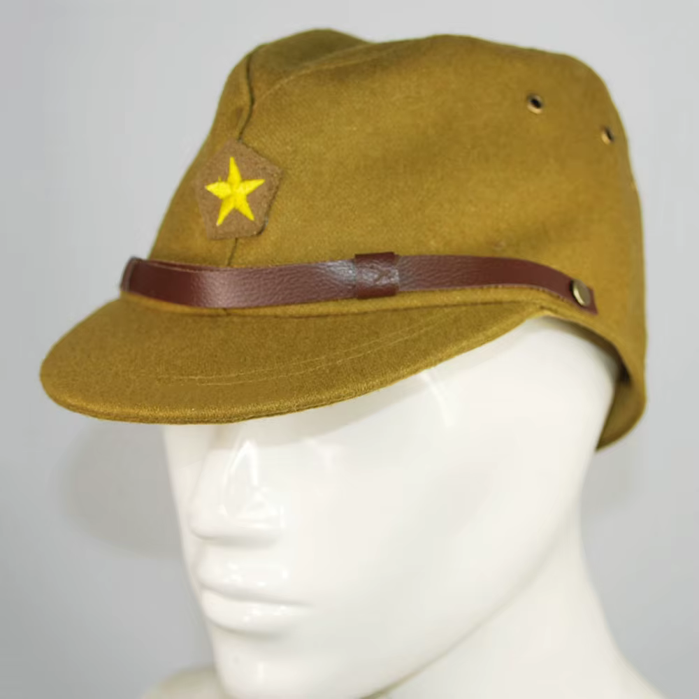 Casquette en laine d'officier IJA de l'armée japonaise de la seconde guerre mondiale