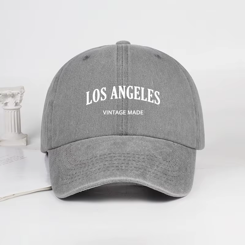 Casquette de baseball unisexe à imprimé rétro « Los Angeles » – Casquette de sport réglable pour l'e