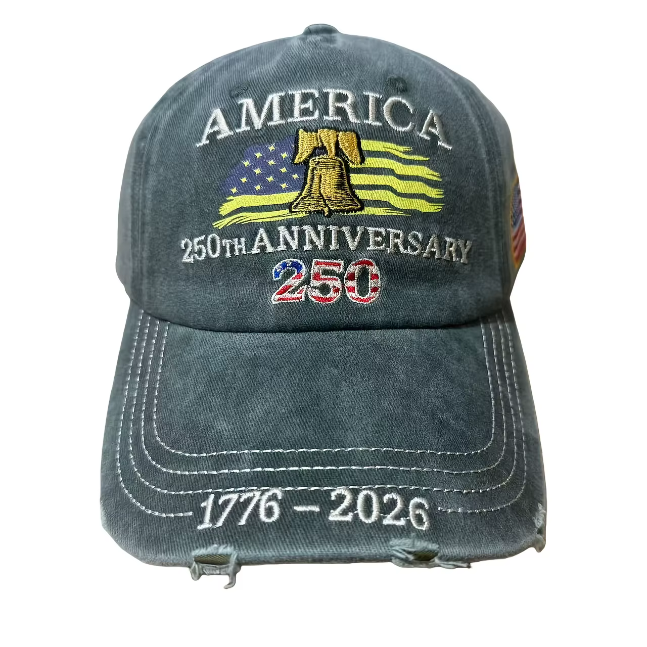 Casquette de baseball à thème drapeau américain commémorant le 250e anniversaire des États-Unis, cha