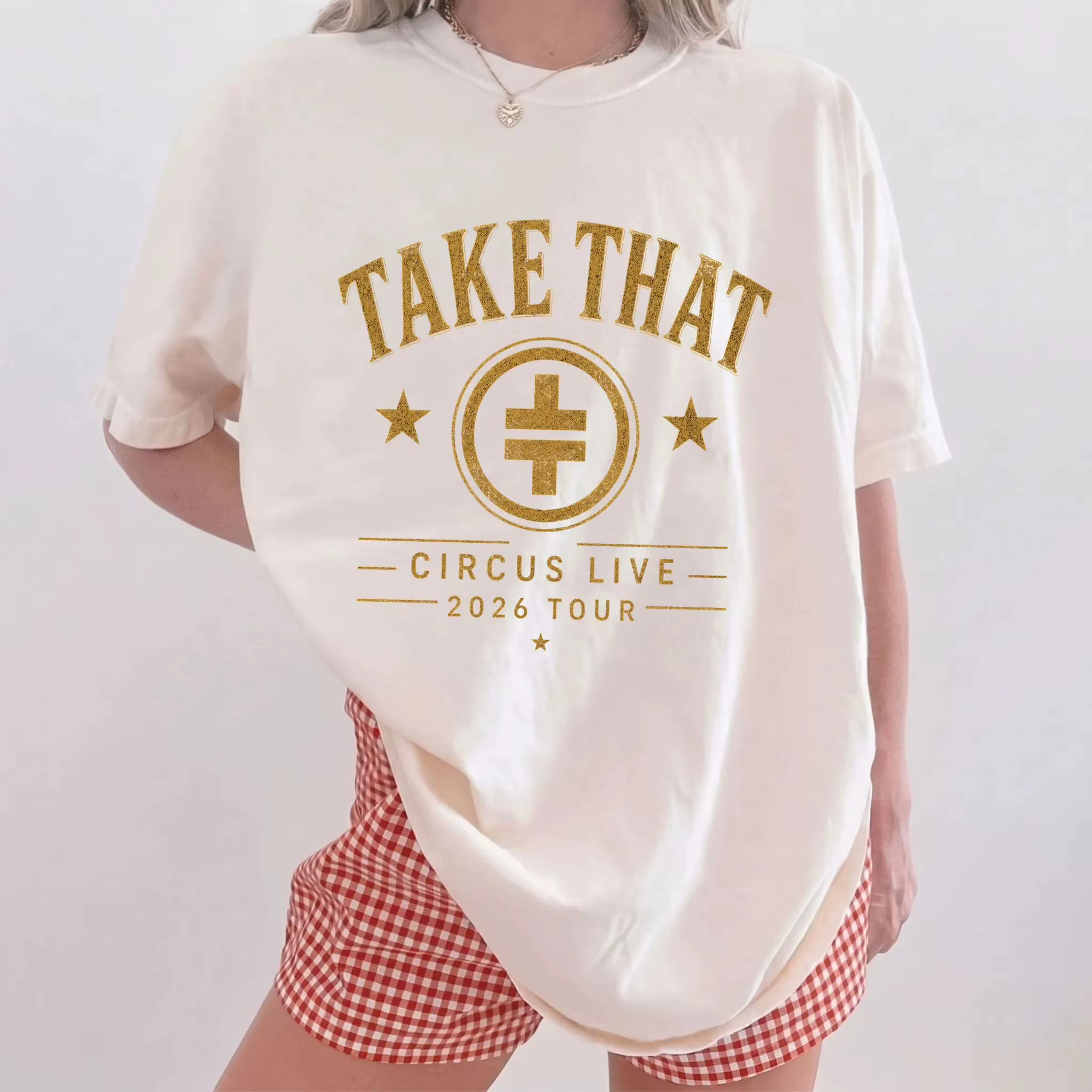 T-shirt de la tournée Circus Live 2026 de Take That, T-shirt de concert Take That, T-shirt de groupe