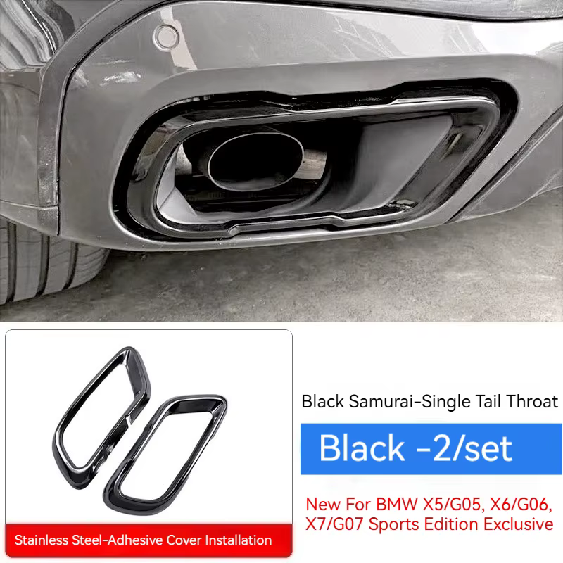 Embout de buse externe noir en acier inoxydable, accessoires pour capot d'échappement, pour BMW M Sp