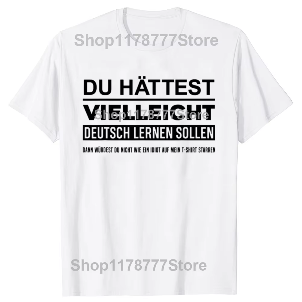 Peut-être aurais-je dû apprendre l'allemand ? T-shirts amusants Allemagne Deutsch, cadeaux d'anniver