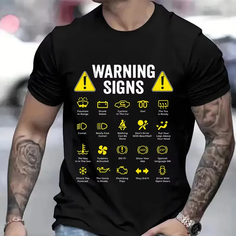 T-shirt de conduite amusant pour hommes, panneaux d'iode, cadeau de mécanicien automobile, t-shirt d
