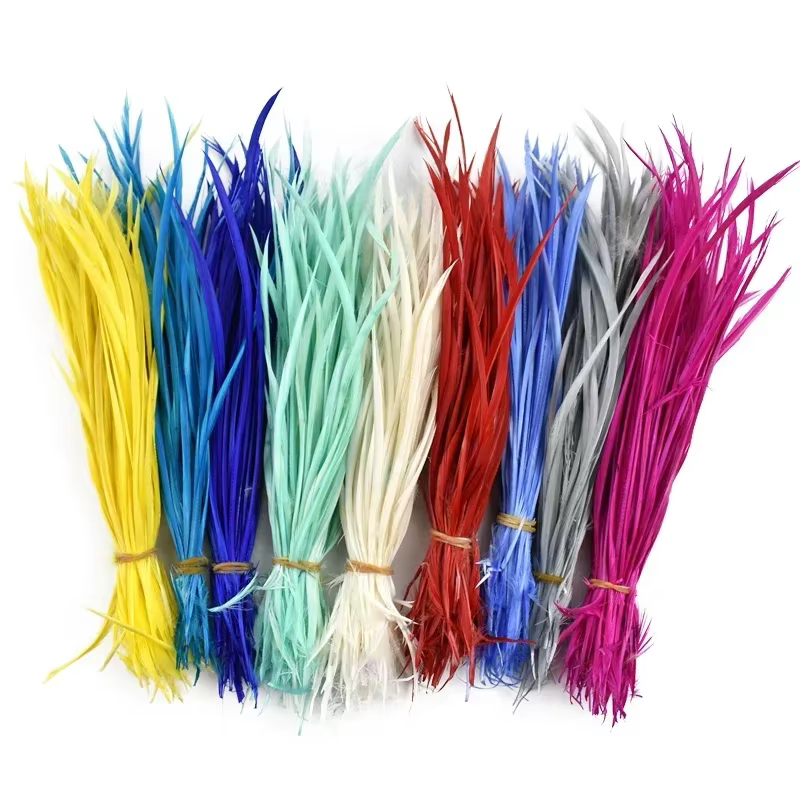 Plumes d'oie pour cheveux, artisanat, fabrication de bijoux, décoration, Carnaval, couture, accessoi